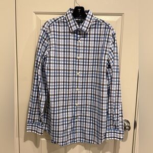 Banana Republic Blue and White Dress Down Shirt